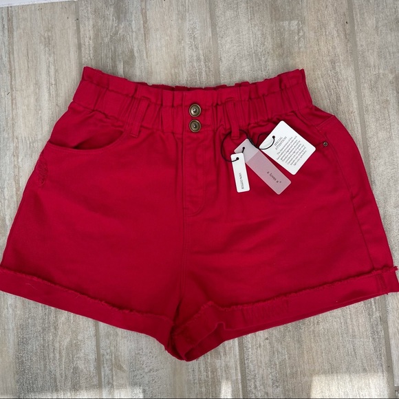 NWT A Loves A Raw Cut Denim Paperback Jean Shorts - Picture 12 of 13